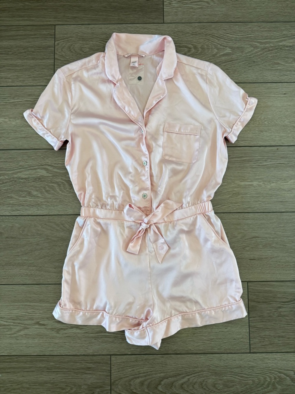 Victoria's Secret Pale Pink Satin Pajama Top